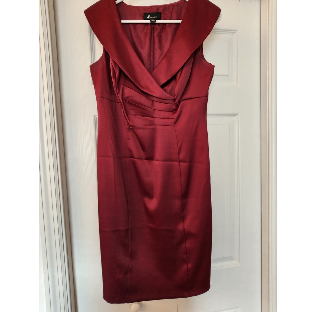 Burgundy AB Studio Dress